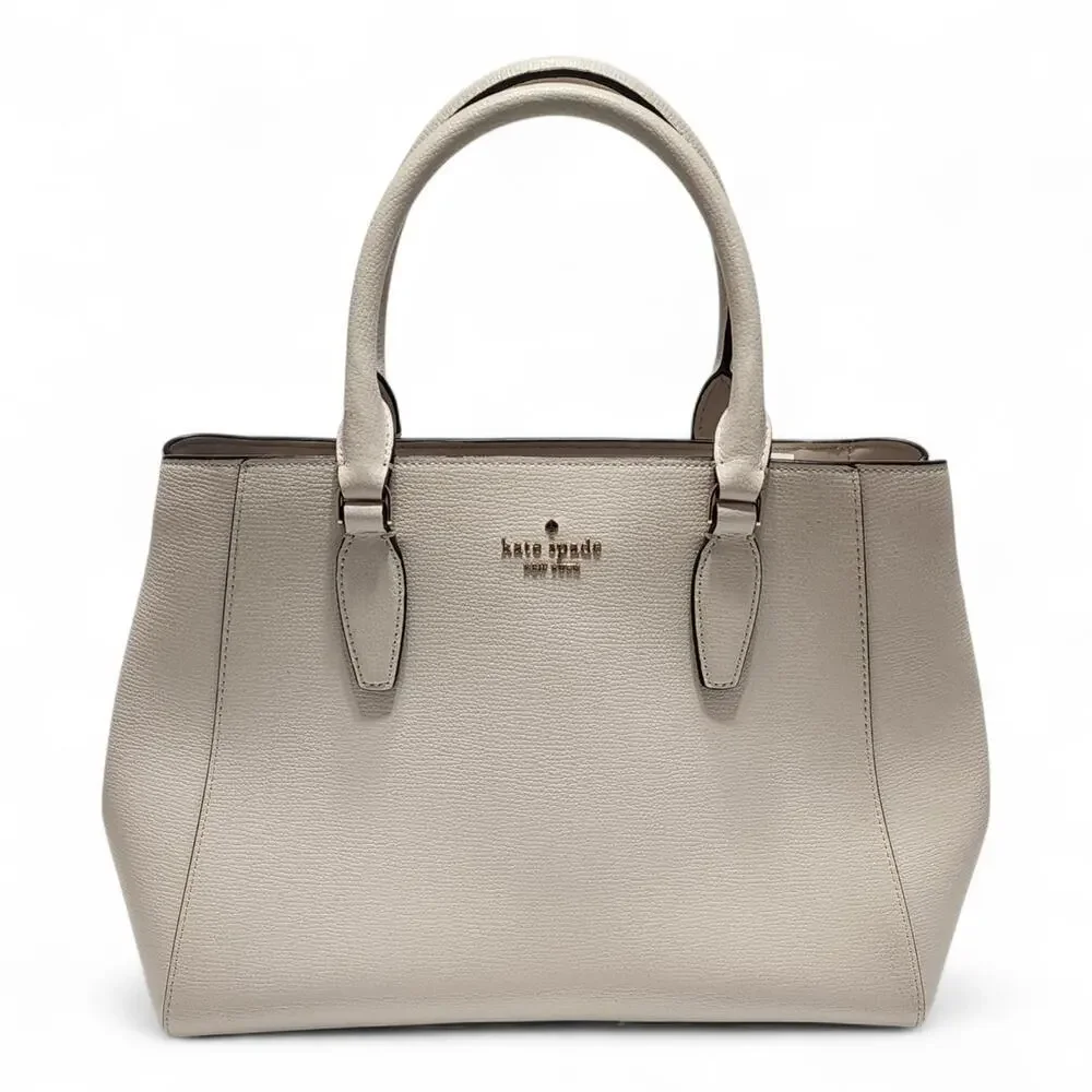 Kate Spade New Kristi Ivory Leather Satchel KA696 $399 Shoulder Bag Purse